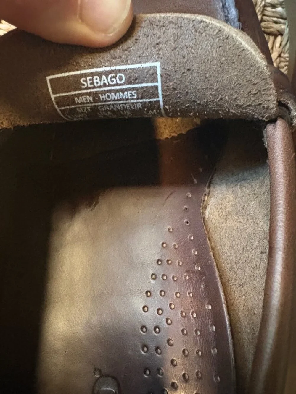 Sebago Dolphin penny mocassins in Waxed Brown Gum leather